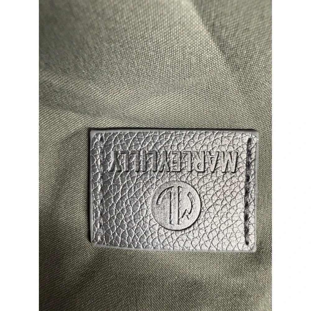 Marleylilly Quilted Weekender Bag Metallic Gunmetal Gray Puffer Travel Tote NWT